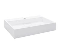 vidaXL Lavabo resina mineral/mármol Blanco - Dimensiones 59.3×35.1×10.7, 50×38×13, 60×38×11 cm