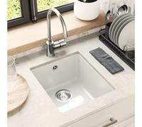 vidaXL Lavabo 80% Cuarzo y 20% Resina 370 x 460 mm