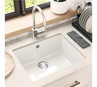 vidaXL Lavabo 80% Cuarzo y 20% Resina 530 x 460 mm