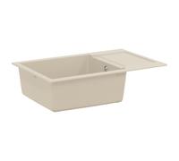 vidaXL Lavabo Beige 780 x 500 mm 80% Cuarzo y 20% Resina