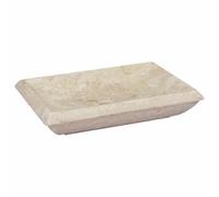 vidaXL Lavabo crema mármol 50x35x10 cm