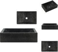 vidaXL Lavabo de 45x30x12 cm, mármol, brillante - Lavabo para baño
