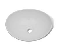 Vidaxl lavabo de cerámica 40x33 cm ovalado blanco