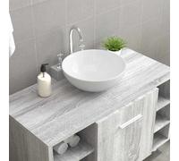vidaXL Lavabo de cerámica blanco 28x28x10 cm