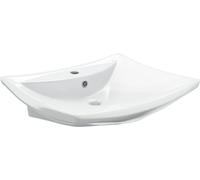 vidaXL: Lavabo de cerámica rectangular de lujo, con desbordamiento y agujero para grifo