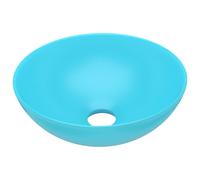 vidaXL Lavabo de Cuarto de Baño Redondo de Cerámica Lujo Tocador Multicolor 28x10 cm Verde Claro