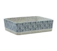 vidaXL Lavabo de Encimera Rectangular Lavamanos de Baño Cerámica Color Blanco, Negro, Gris y azul y mas