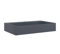 vidaXL Lavabo de fundición de mineral/mármol 60x38x11 cm Gris antracita