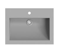 vidaXL Lavabo de granito gris 600 x 450 x 120 mm