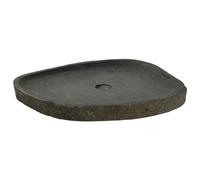 vidaXL Lavabo de lavado Piedra de río Gris 65 x 50 x 6 cm