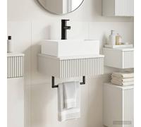 vidaXL Lavabo de Lavado Montado en la Pared Blanco 40 x 41 x 39 cm
