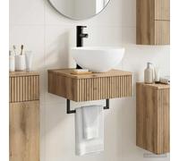 vidaXL Lavabo de Lavado Montado en la Pared Roble artisan