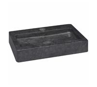 vidaXL Lavabo de pared mármol crema 38x24x6,5 cm