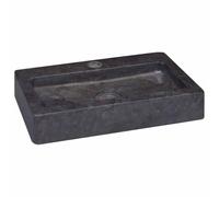 vidaXL Lavabo de pared mármol crema 38x24x6,5 cm