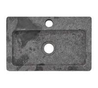 vidaXL Lavabo de pared mármol gris 38x24x6,5 cm