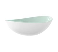Vidaxl lavabo de vidrio templado blanco 54,5x35x15,5 cm