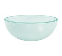 vidaXL Lavabo de vidrio templado esmerilado 30x12 cm