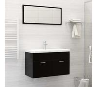 vidaXL Lavabo Empotrado con Grifo Cerámica Blanco Cuarto de Baño Dimensiones 42 x 39 x 18 cm, 61 x 39 x 18 cm, 81 x 39 x 18 cm y mas