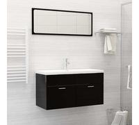 vidaXL Lavabo Empotrado con Grifo Cerámica Blanco Cuarto de Baño Dimensiones 42 x 39 x 18 cm, 61 x 39 x 18 cm, 81 x 39 x 18 cm y mas