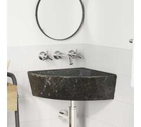 vidaXL Lavabo Gris (38-45) x (38-45) x 12 cm Piedra del Río