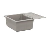 vidaXL Lavabo Gris 620 x 500 mm 80% Cuarzo y 20% Resina
