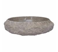 vidaXL Lavabo gris mármol Ø40x12 cm