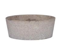 vidaXL Lavabo gris mármol Ø40x15 cm