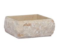 vidaXL Lavabo Mármol 30x30x13 cm Lavamanos Inodoro Baño Cuenca Fregadero Color Gris, Negro, Crema y mas