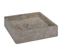 vidaXL Lavabo Mármol 40x40x10 cm Lavamanos Baño Inodoro Cuenca Fregadero Color Crema, Gris, Negro y mas