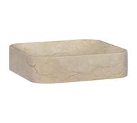 vidaXL Lavabo Mármol 40x40x10 cm Lavamanos Inodoro Baño Cuenca Fregadero Color Gris, Negro, Crema y mas