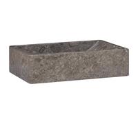 vidaXL Lavabo Mármol Brillo Piedra Natural 45x30x12 cm Pila Baño Aseo Color Crema, Gris, Negro y mas