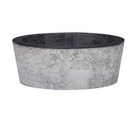 vidaXL Lavabo de mármol negro Ø40x15 cm