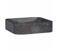 vidaXL Lavabo mármol negro 40x40x10 cm
