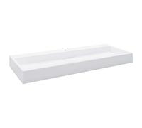 vidaXL Lavabo para Cuarto de Baño Lavamanos de Aseo Diferentes Tamaños Modelos 120 x 46 x 11 cm (1 agujero)