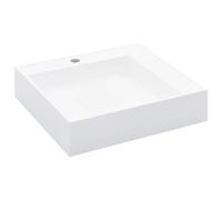 vidaXL Lavabo Resina Mineral/Mármol Blanco Sanitario Baño Grifo Dimensiones 59.3 x 35.1 x 10.7 cm, 50 x 38 x 13 cm, 60 x 38 x 11 cm y mas