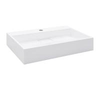 vidaXL Lavabo Resina Mineral/Mármol Blanco Sanitario Baño Grifo Dimensiones 59.3 x 35.1 x 10.7 cm, 50 x 38 x 13 cm, 60 x 38 x 11 cm y mas