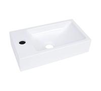 vidaXL Lavabo SMC blanco 400x220x90 mm