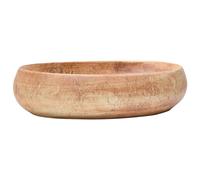 vidaXL Lavabo sobre encimera ovalado cerámica 59x40x15 cm Marrón Claro