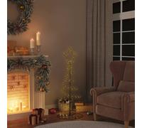 vidaXL LED para árbol de Navidad 80 LED blanco cálido 120 cm
