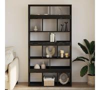 vidaXL Librería 15 niveles 100 x 33 x 187,5 cm Roble Negro