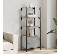 vidaXL Librería 3 estantes madera ingeniería gris Sonoma 41x30x109,5cm