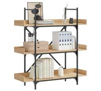 vidaXL Librería 3 estantes madera ingeniería roble 100x33x108,5 cm