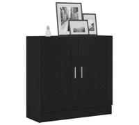 vidaXL Librería Roble Negro – Madera de ingeniería, estante moderno rectangular – 82,5x30,5x80 cm