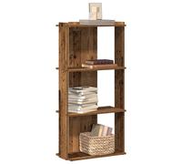 vidaXL Librería 3 niveles madera ingeniería madera vieja 60x30x120 cm