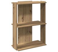 vidaXL Librería 3 niveles madera de ingeniería Roble artesanal 60x30x80 cm estantería para libros