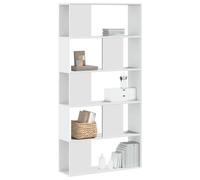 vidaXL Librería 5 estantes madera ingeniería blanco 80,5x23,5x162,5 cm