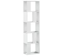 vidaXL Librería 5 niveles – Madera de ingeniería blanca 45x23,5x162,5 cm