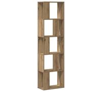 vidaXL Librería 5 niveles Madera roble artesanal 80,5x23,5x162,5 cm