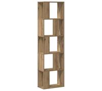 vidaXL Librería 5 Niveles Madera Roble Artesanal 80,5x23,5x162,5 cm, librería, estantería de Libros, Estante de Libros, librerías