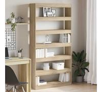 vidaXL Librería 6 niveles 100 x 30 x 198 cm Madera de ingeniería